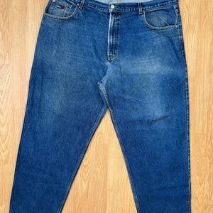Tommy Jeans Men’s Blue Denim Jeans 44X30 Relaxed Straight Fit Classic 5 Pocket